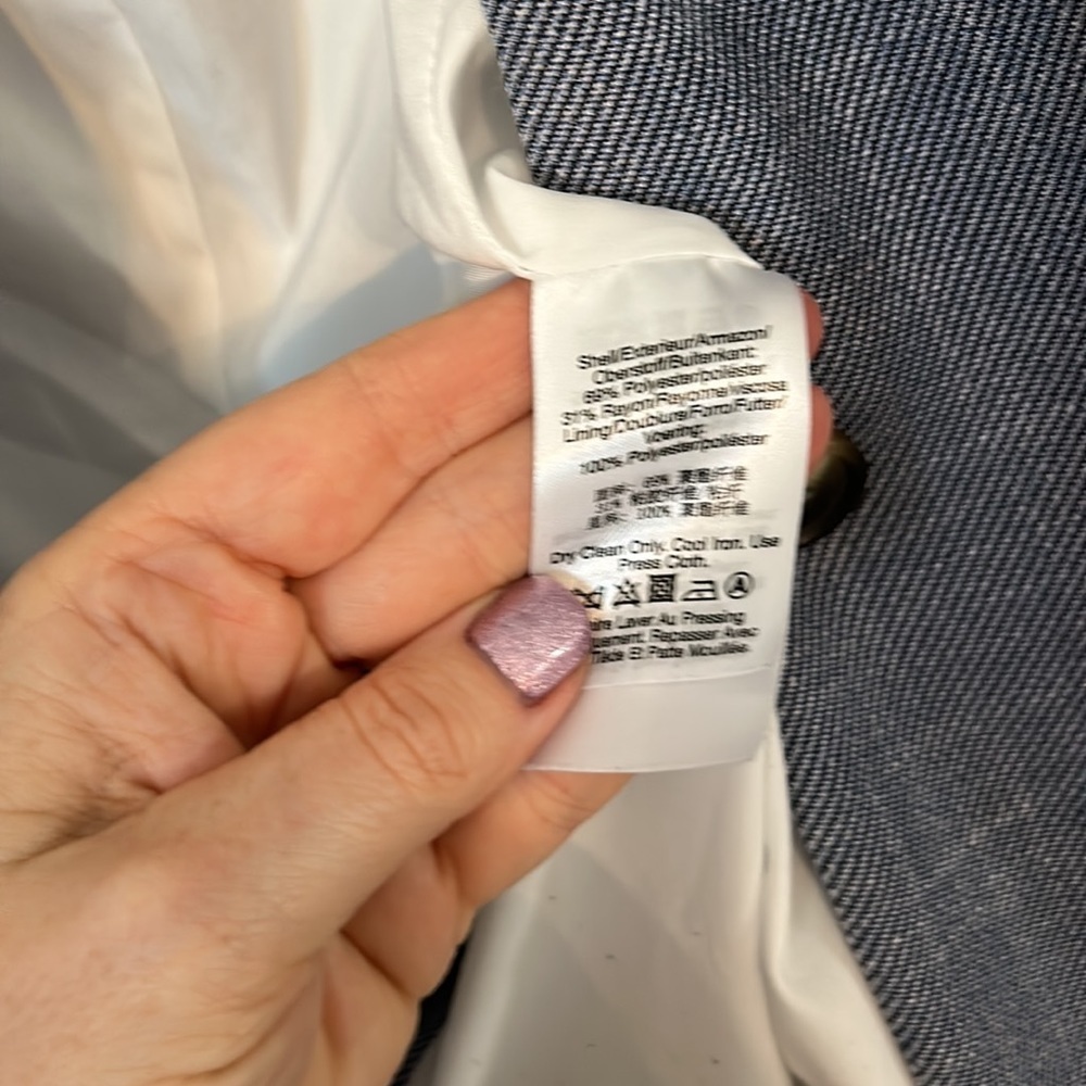 DKNY Gray One Button Tailored Career Blazer Jacket Size 6 - Picture 5 of 6